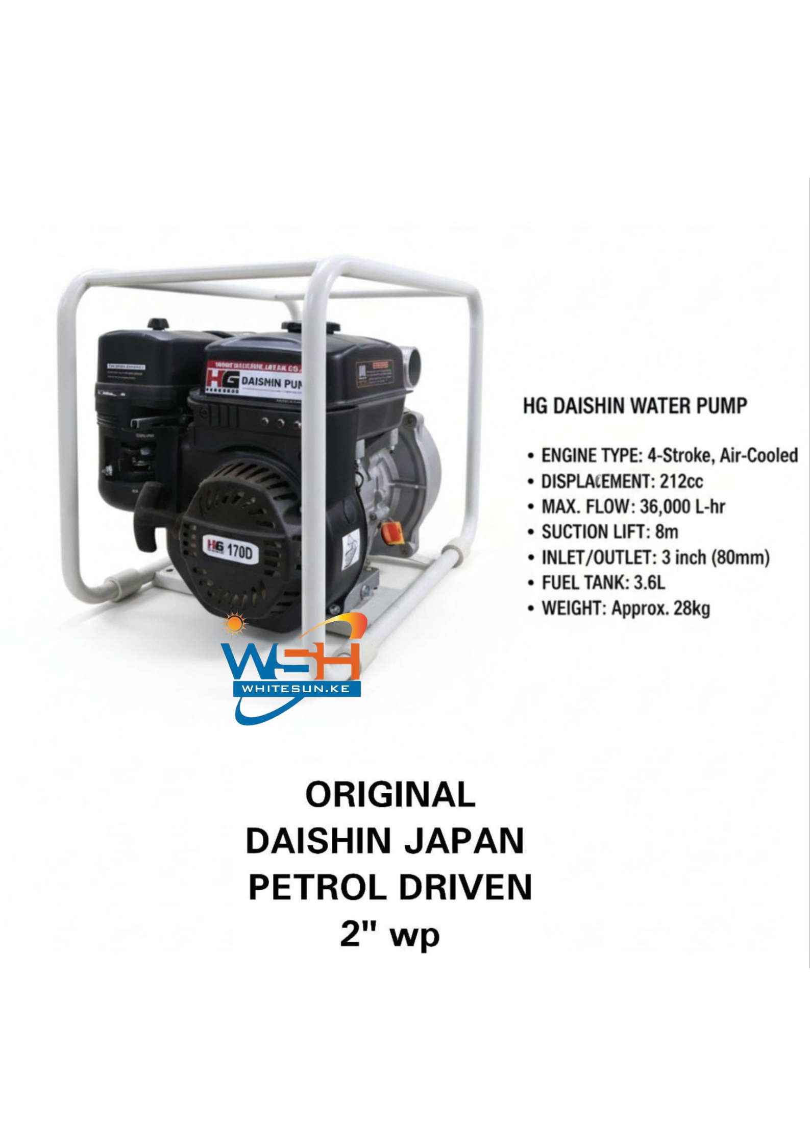 2" Dakshin Japan Petrol Water Pump - JetFlow Master - Image 5