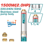 4″ Deep Well Pump Electric AC TWP515001( 135m Head 6m³/h 20 m cable Control Box)