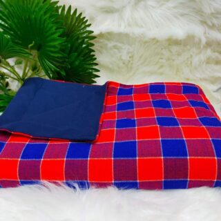 Maasai fleece blanket.