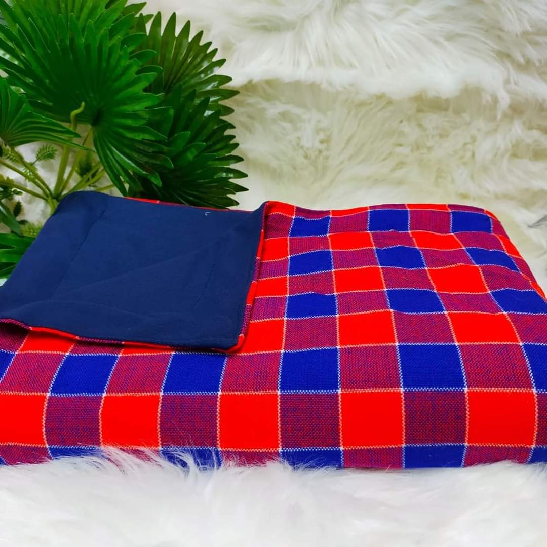 Maasai fleece blanket.