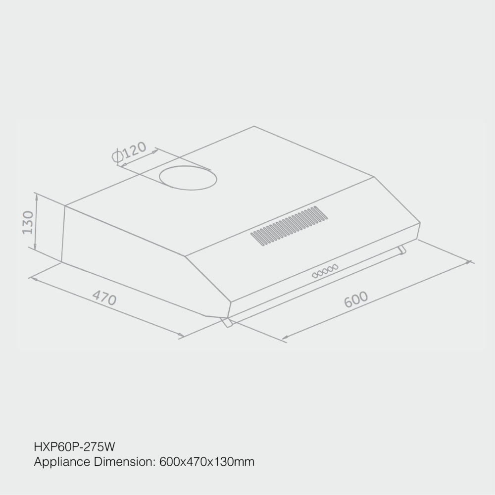 HAIER 60CM KITCHEN CHIMNEY HOOD - HXP60P-275B - Image 2