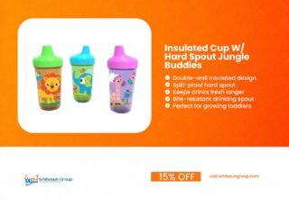 Insulated Cup W/ Hard Spout Jungle Buddies