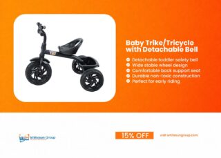 Baby Trike/Tricycle with Detachable Bell