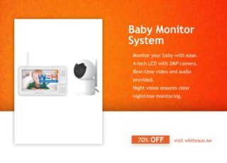 Baby Monitor System 4 Inch LCD Screen With 200Mah Battery Capacity, 2MP Camera