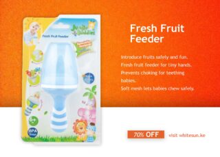 Fresh Fruit Feeder With Handle For Baby, Jungle Buddies