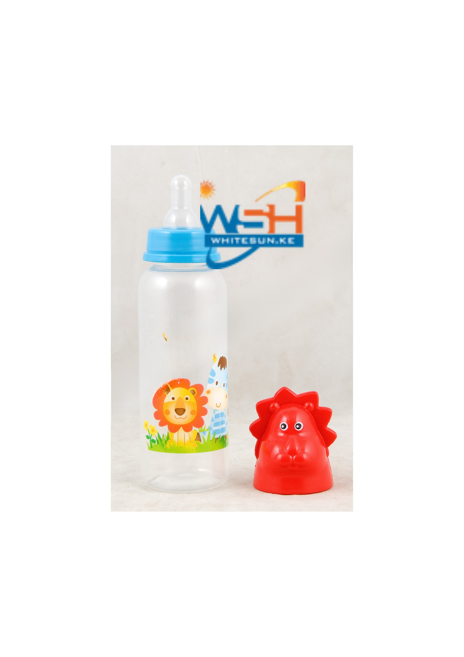 Feeding Bottle With Silicone Nipple, Character Hood, Cap 8Oz Jungle Buddies Pp, Silicone - Image 3