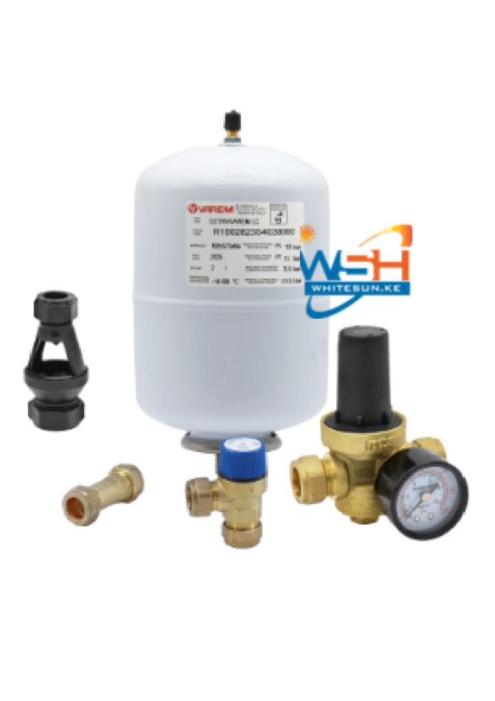 Expansion Tank + Safety Valve + Release Valve For Integrated Collector Storage System 150L