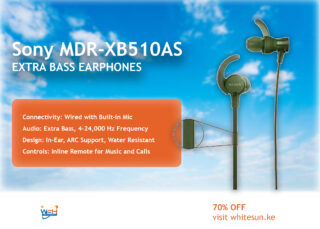Sony MDR-XB510AS EXTRA BASS Sports In-ear Headphones