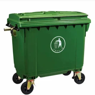 Large Garbage Bin With Wheels 660litres