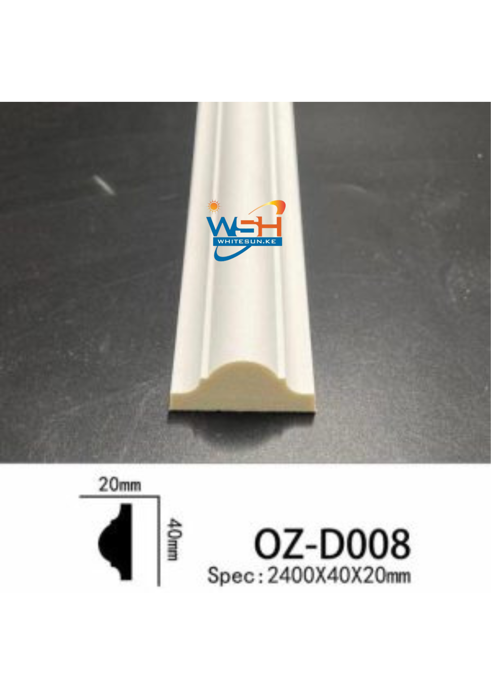 Dado Rails 25mm – PU 2.4m – Simple Plain - Image 3