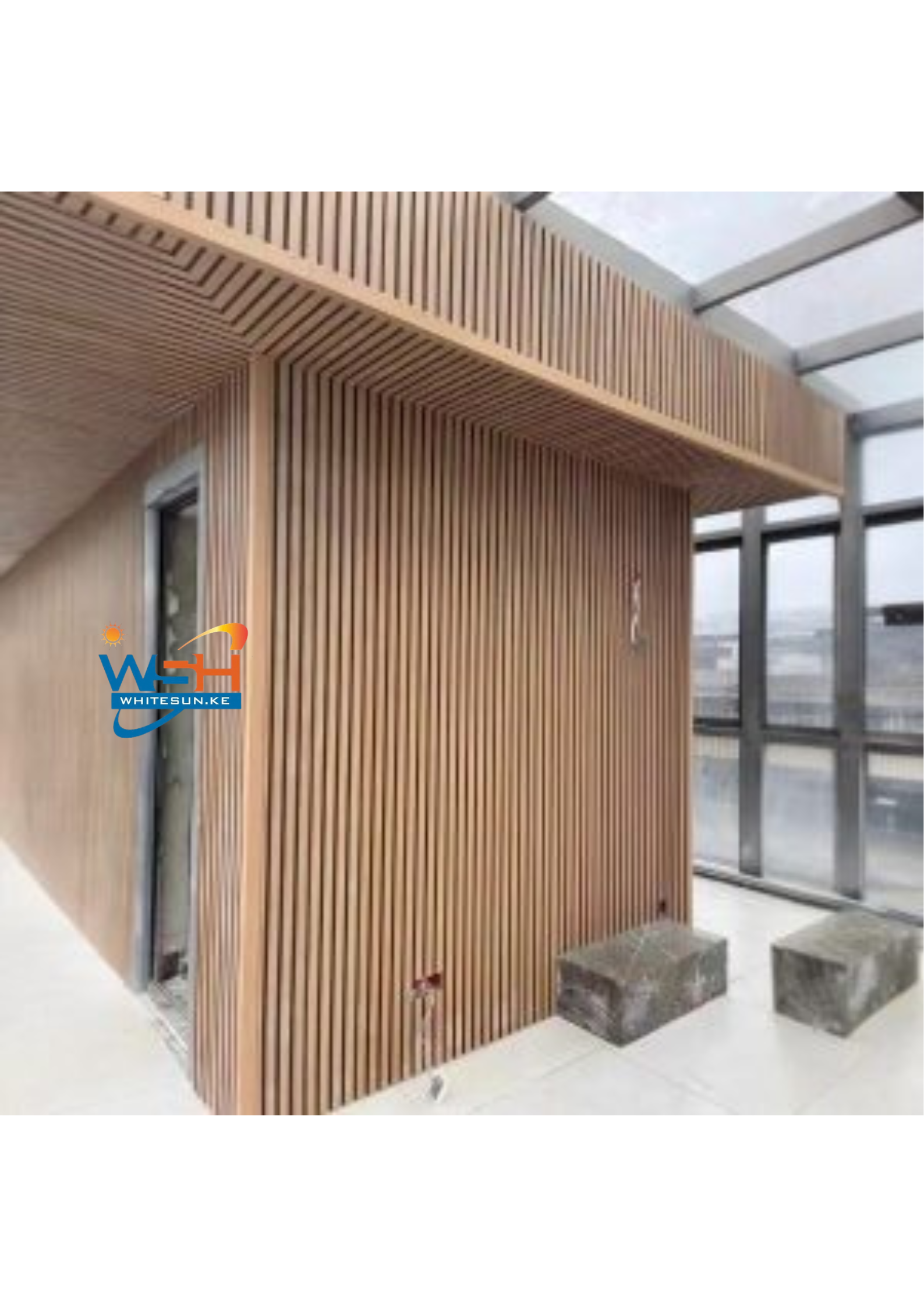 WPC Fluted Wall Panel 2.8m – Exterior & Interior Cladding - Whitesun Group
