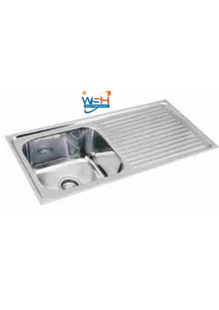 Kitchen sink single bowl single drain
