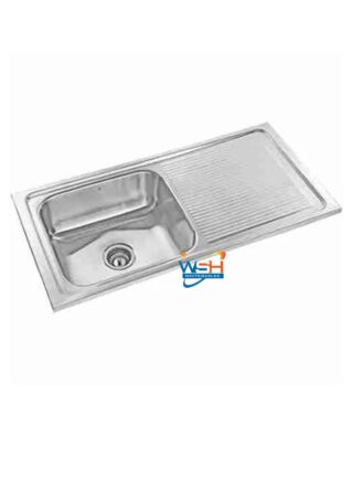 Kitchen sink single bowl single drain 1Meter