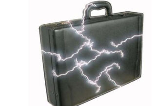 Safety Briefcase - Anti-Losing Anti-Robbing Anti- Stealing With Alarm And Whole Surface High-Voltage Electric-Shock Material: Leatheroid