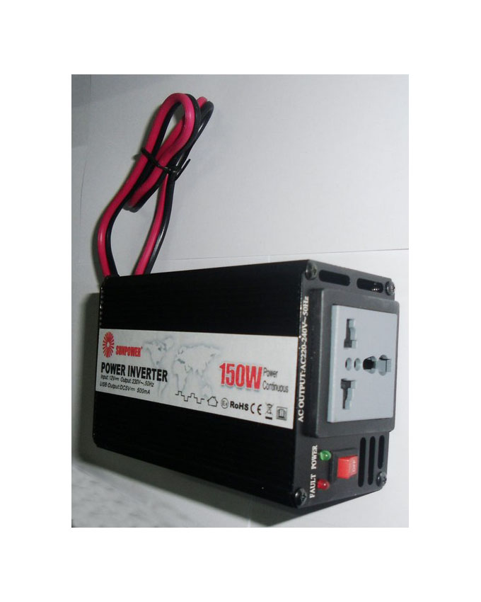 Inverter 12Vdc Input With Cig Lighter Plug Solar Application 150W Sunpower - Image 3