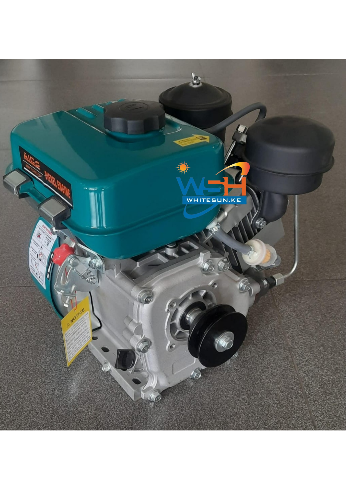 8 HP Aico Japan AC180F Diesel Engine - Heavy-duty Power with Pulley - Image 3