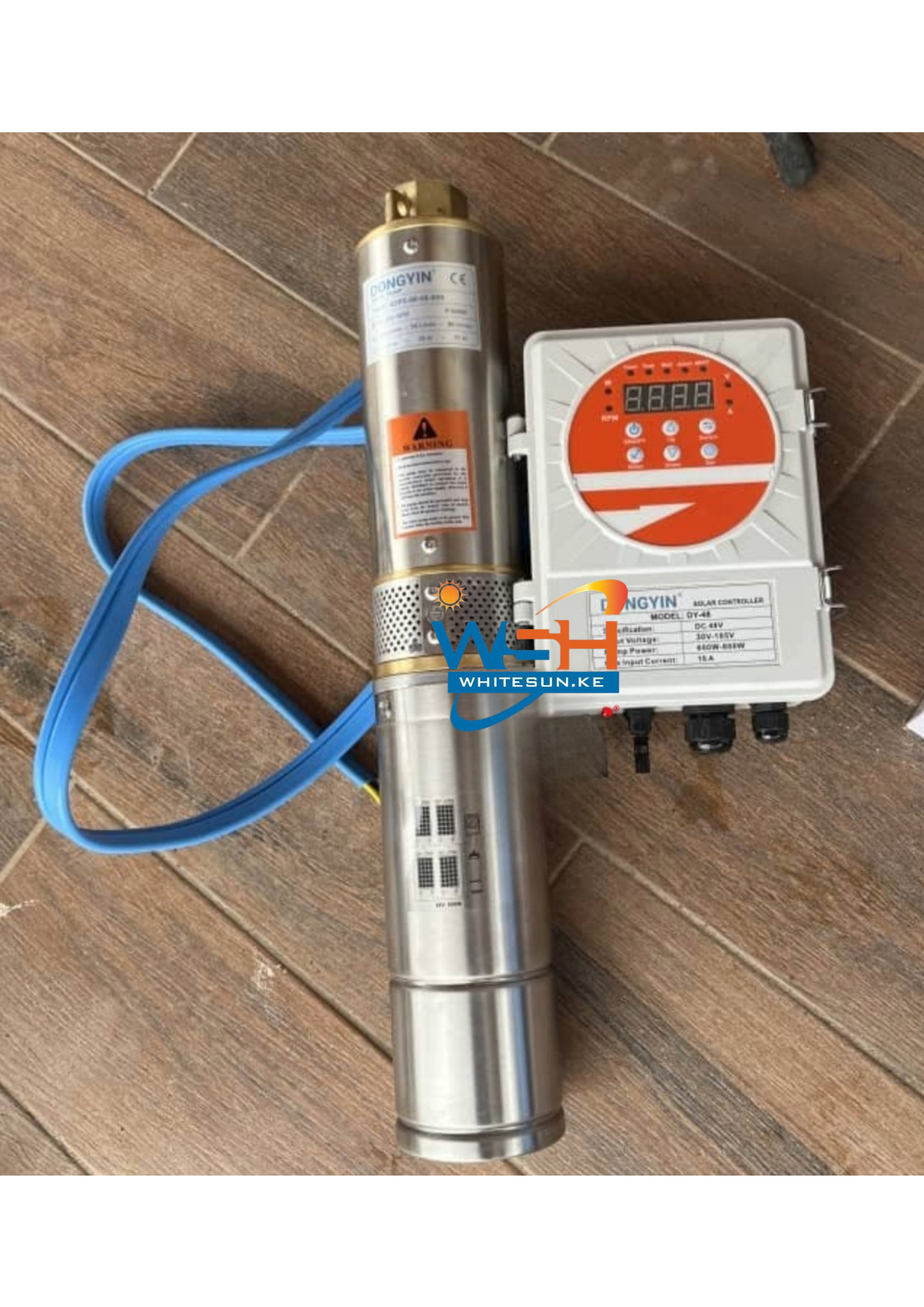 0.8Kw 5m³ 80m Doyin 4SDS5 800w 1.0hp 5000L/h Borehole Submersible Water DC Pump - Image 3