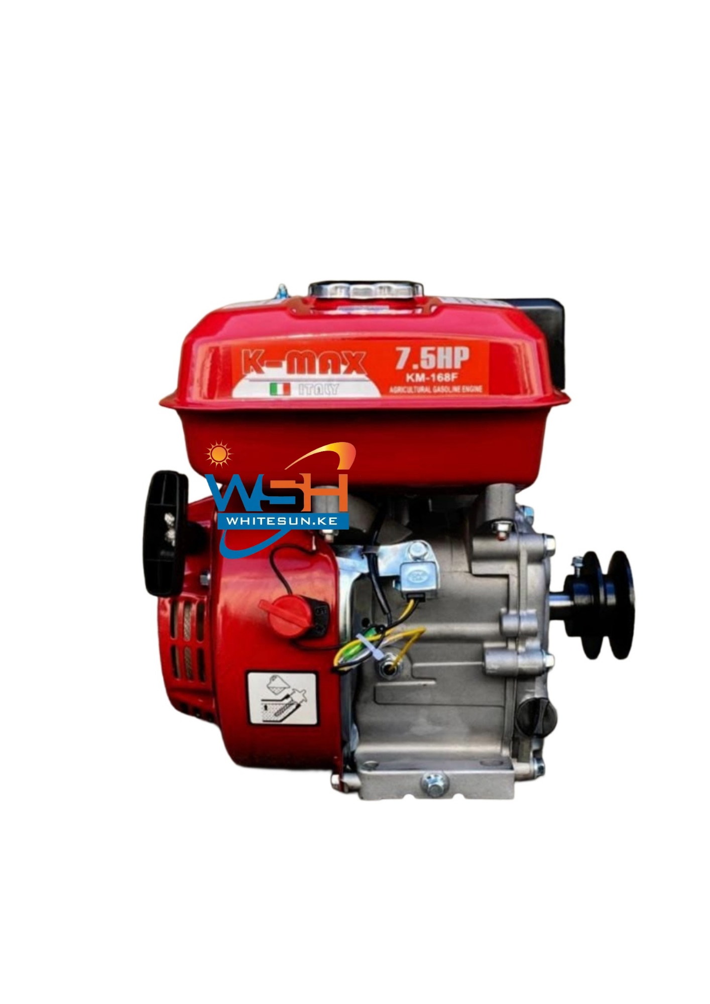 7.5HP KMAX Italy Petrol Engine - Premium Italian Power with Pulley