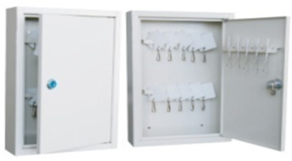 Key Cabinet 40 Keys With Key Tags, Metal 206x308x65mm