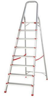Aluminium ladder 8 steps