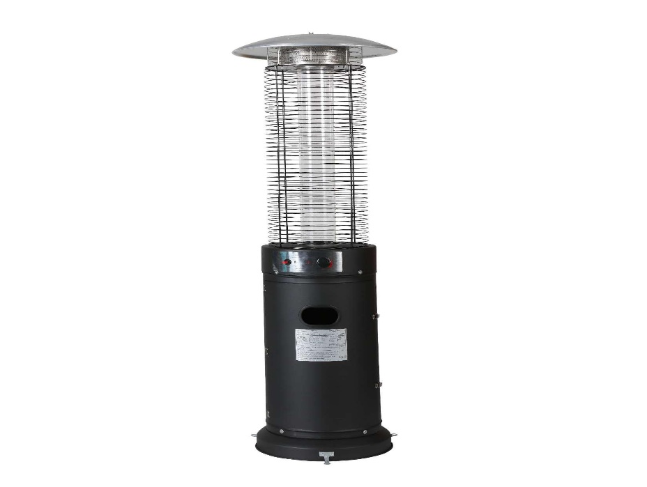 Glass tube patio heater