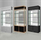 Glass Showcase With Sliding Door And Lock With Cabinet 1000X350X2000MM