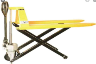 SCISSOR PALLET JACK - 1500KG LOAD, LIFT HEIGHT 715MM - YELLOW, SIZE"550x1120