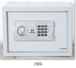Safe with keypad+emergency key lock Solenoid drive one shelf (H)250*(W)350*(D)250MM, 8.5kg Weight