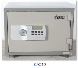 Fireproof safe1 key lock & 1 digital with 1 Emg Lock