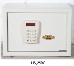 Safe keypad+emergency key lock motorised drive Size: 270x370x290mm