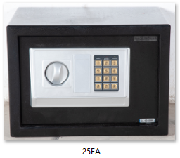 ELECTRONIC SAFE 1.5/4MM THICKNESS, WITH OVERRIDE KEY - 8KG H250XW350XD250mm •ELECTRONIC SAFE,SUGGEST BLACK COLOR •THICKNESS: 1.5/4MM •CODE: OPEN & CLOSE WITH 3-8 DIGITAL CODE