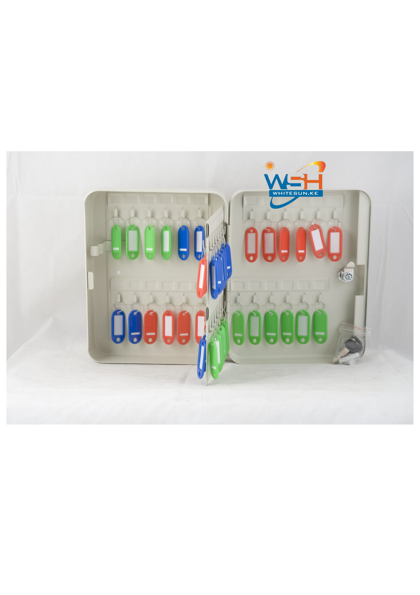 Key Cabinet With Key Tags 48Keys Grey