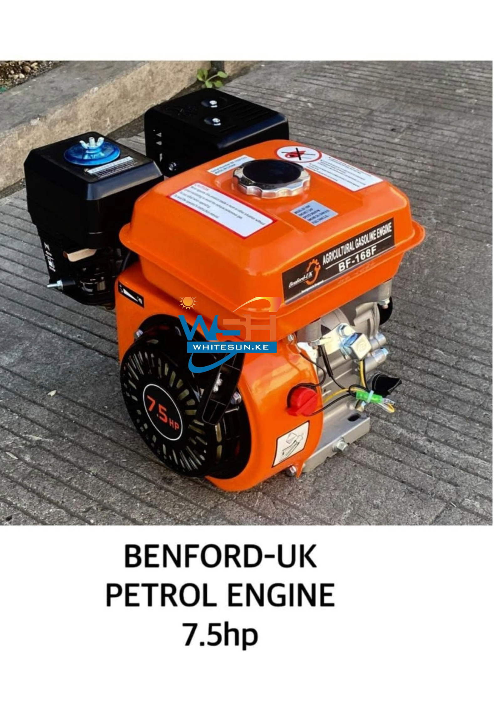7.5HP Benford UK Petrol Engine - Rugged British Powerhouse with Pulley - Image 3