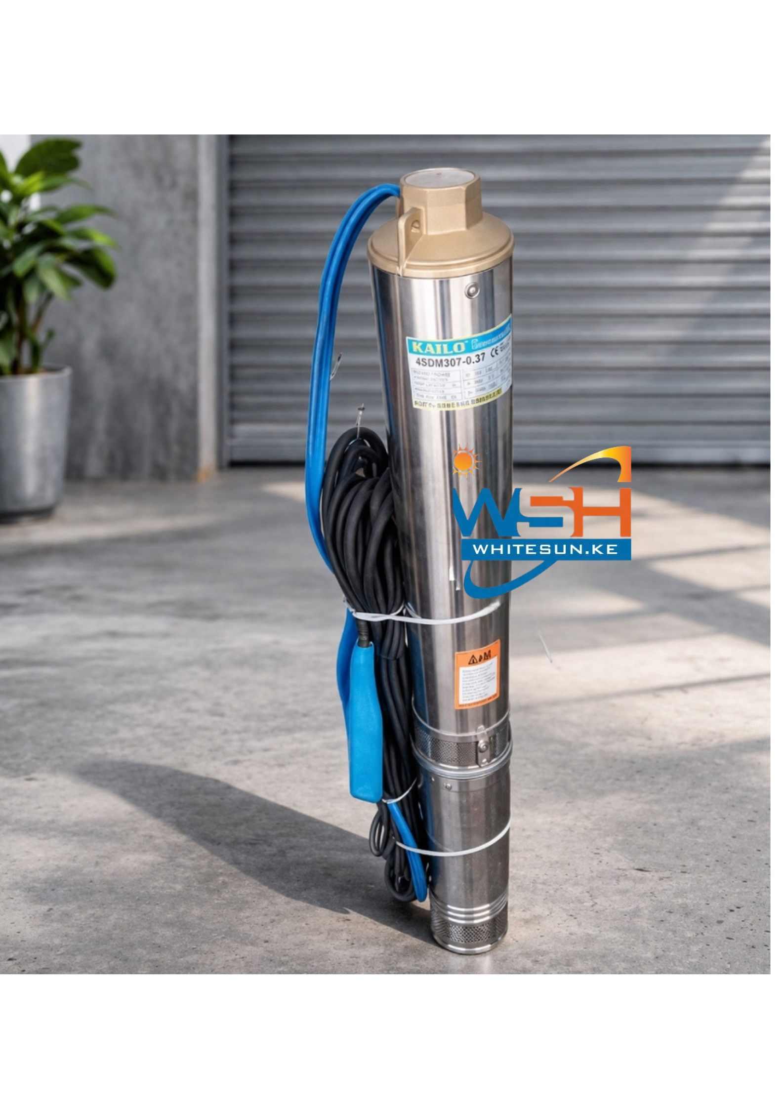 1.5kW Kailo KSP-20 Borehole Submersible Water Pump -140m Head - Image 4