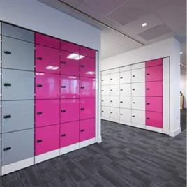 10 DOOR SAFE LOCKER W351*H492*D500 MM, WITH LOCKABLE METAL BOX INSIDE EACH DOOR