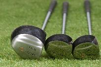 ASSORTED GOLF CLUBS FOR ADULTS (MEN) - WOOD, SIZES: 3/5/1  - RIGHT HAND