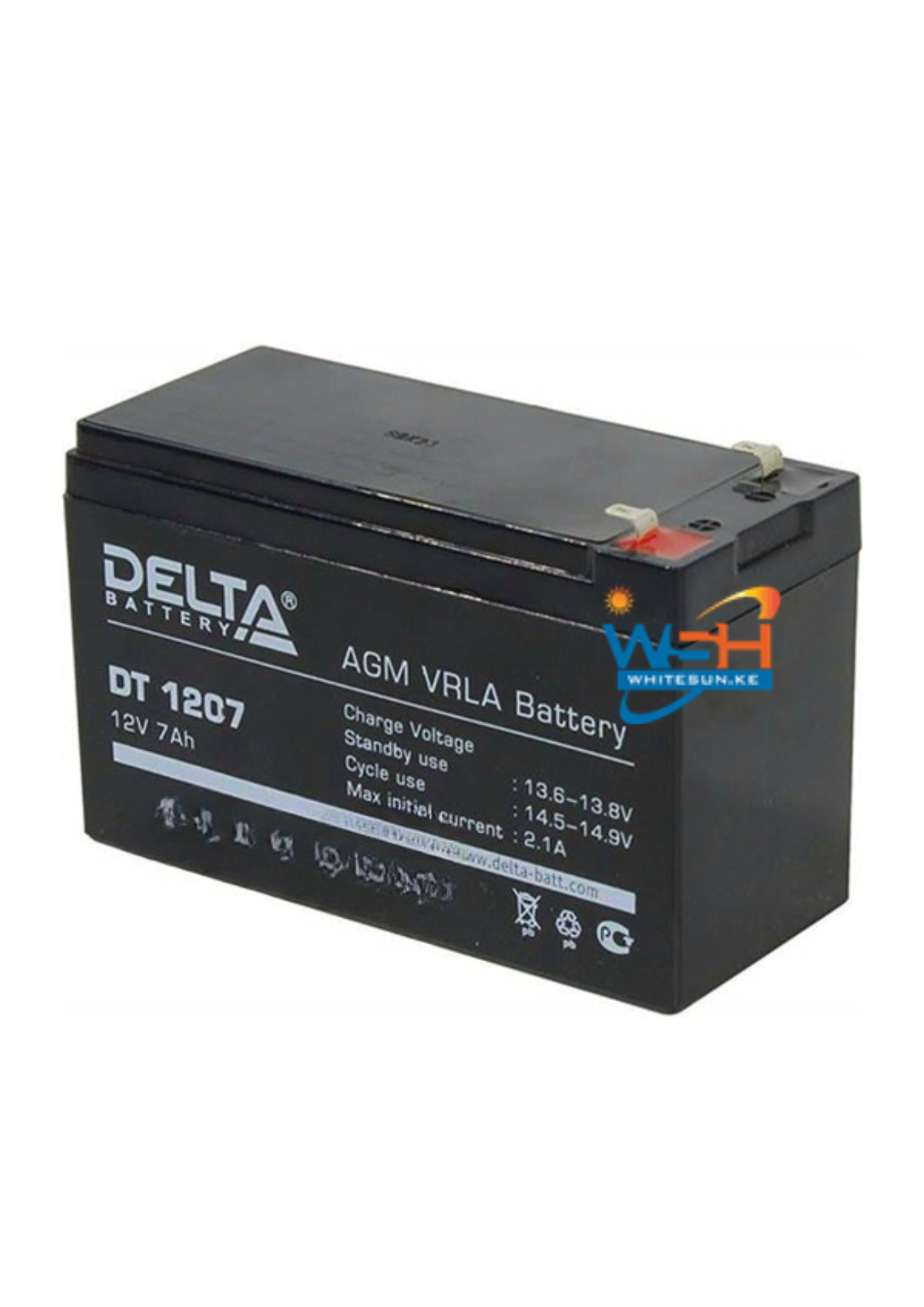 Battery Maintenance Free Delta 12V-7Ah