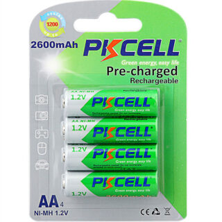 Ready To Use, Ni-Mh AA Rechargeable Battery, 2600Mah1.2V, PKCELL