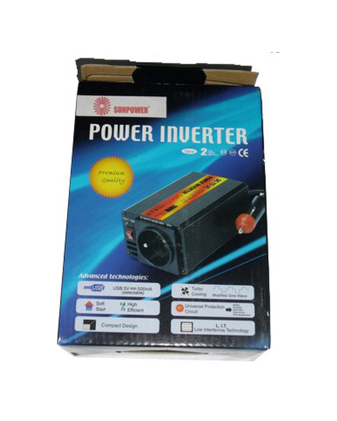 Inverter 12Vdc Input With Cig Lighter Plug Solar Application 150W Sunpower