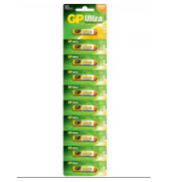 GP AAA Ultra Alkaline Batteries, 10Pcs/Card - Image 2