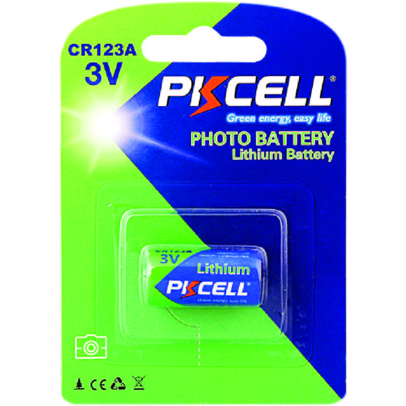 CR123A, Photo Lithium Battery, 3.0V, 3V, PKCELL