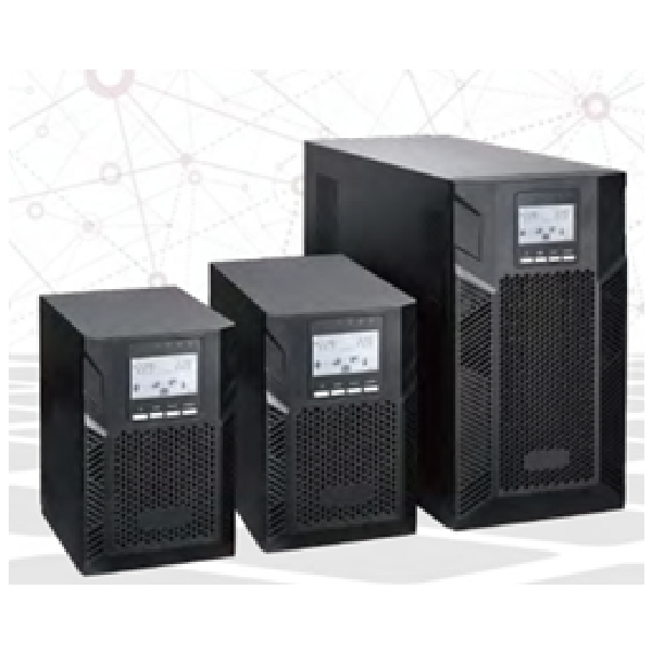 1500VA Online UPS Tower Type, PF0.9, LCD Display, 36Vdc Inbuilt 3*9Ah Battery, IEC