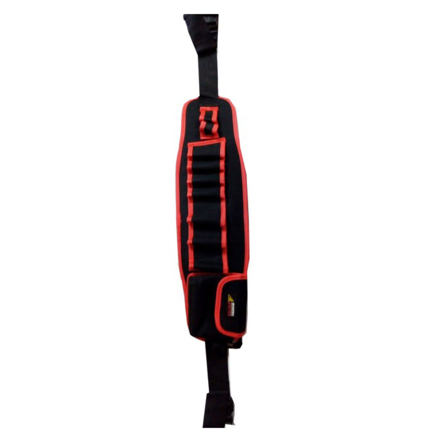 Tool Holders Black & Red Stripe Waist Belt Type, 9 Socket With One Pocket - Image 3