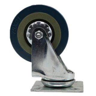 LD Rubber Castor Wheel Swivel, Plate Swivel