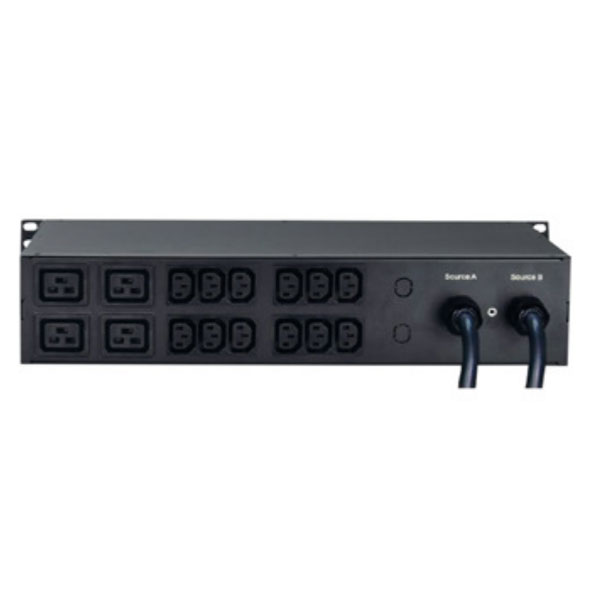 IP ATS 19 inch, 1U, 250V Input- 2X32A IEC60309 Socket, Output-12XC13, 4XC19 Socket SNMP Card Included - Image 3