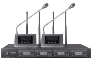 Wireless conference microphones