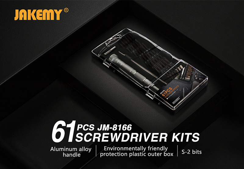 61PCS Screwdriver Set, S-2 Precision Bits Jakemy - Image 4