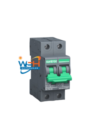 DC MCB 2 Pole Rated Current – 6-63A, Rated Voltage – 550V, 32A, Suntree