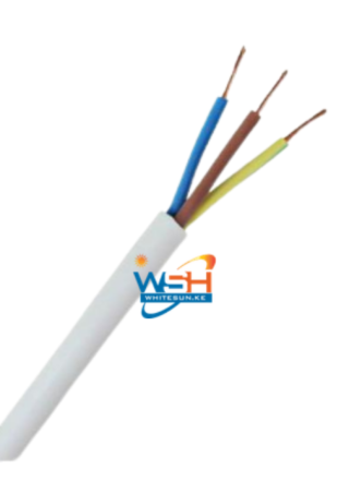 White Flex Cable, 3 Core 1.5Mm2