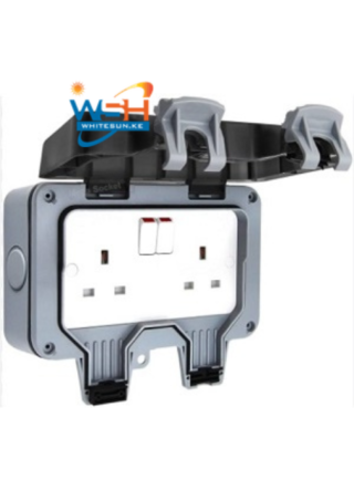 Double Switched 13A Outdoor Weatherproof Socket